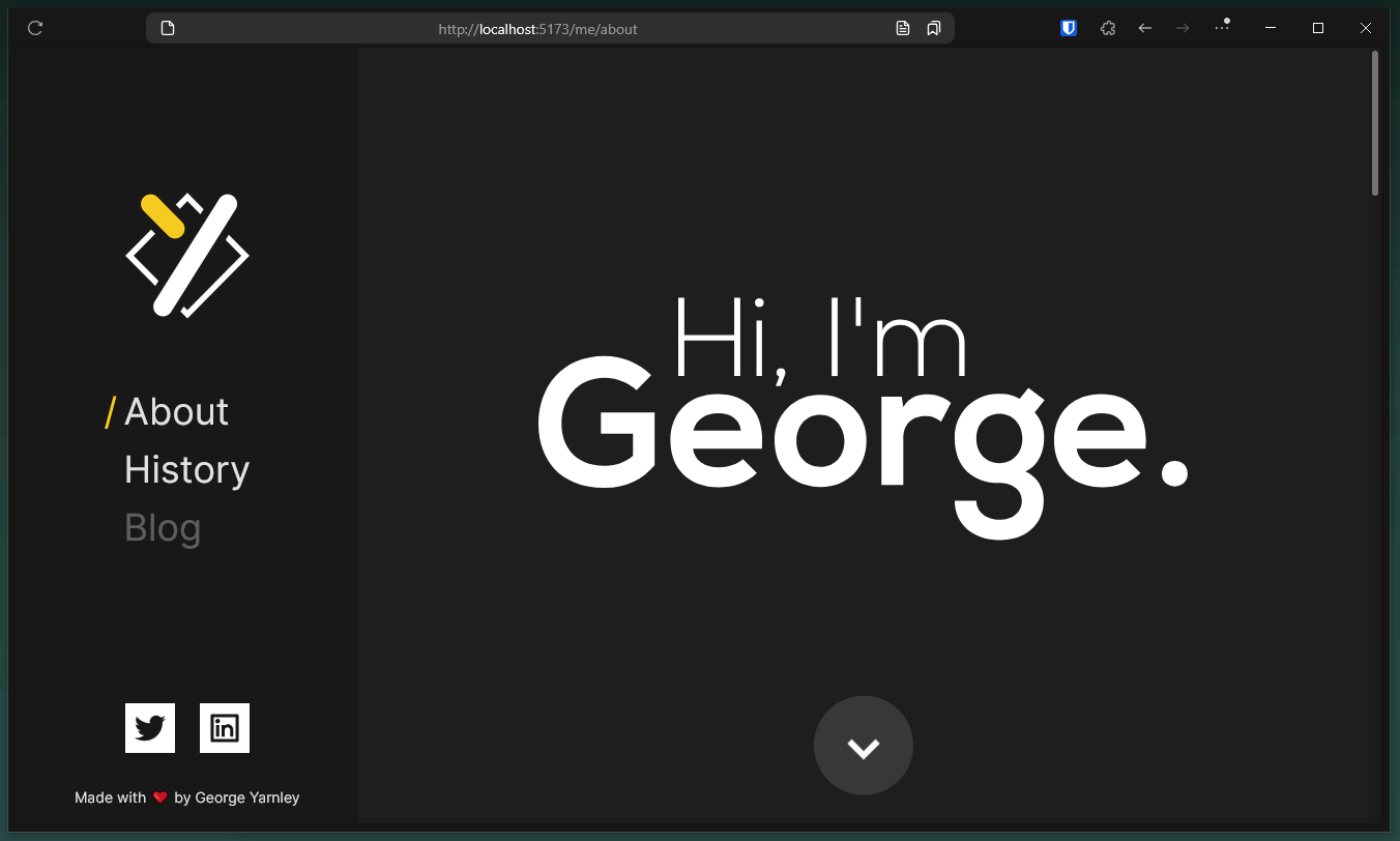 Version 3 of my personal site